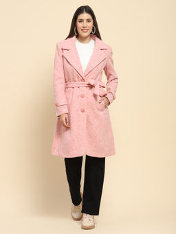 Global Republic - Women Poly Acrylic Notch Lapel Single Breasted Trench Coat
