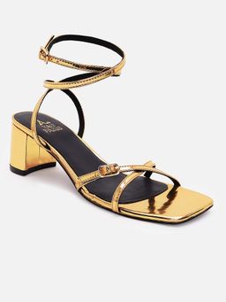 Tao Paris - Women Gold Sandal Heels