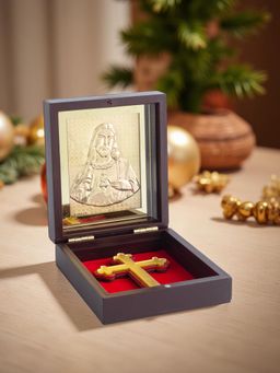Golden Peacock - Jesus Christ Pooja Box