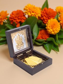 Golden Peacock - Ganesh Pooja Box
