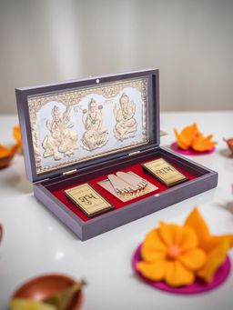 Golden Peacock - Trimurti Blessing Box