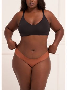 Underneat - Women Seamless Stretchable Tummy Tucker Shaper Brief Brown