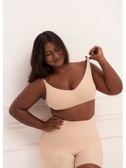 Underneat - Women Seamless Full Coverage Bralette Beige
