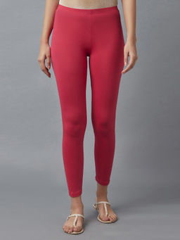 Elleven - Eleven Red Cotton Lycra Leggings