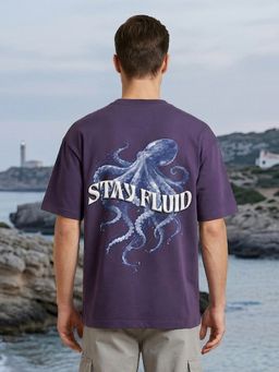 Nobero - Premium Purple Oversized T-Shirt