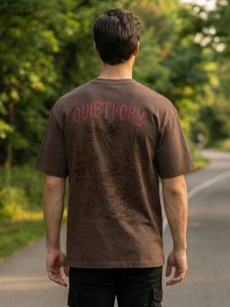 Nobero - Premium Brown Oversized T-Shirt