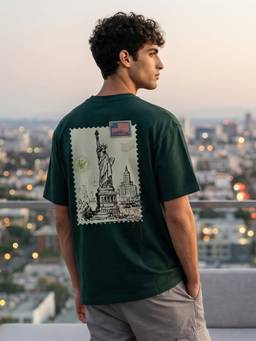 Nobero - Premium Green Oversized T-Shirt