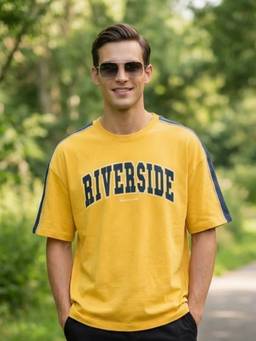 Nobero - Premium Yellow Oversized T-Shirt