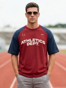 Nobero - Premium Maroon Oversized T-Shirt
