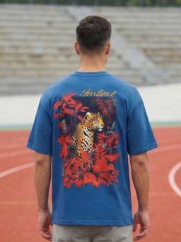 Nobero - Premium Blue Oversized T-Shirt