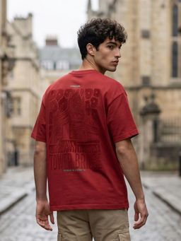 Nobero - Premium Red Oversized T-Shirt