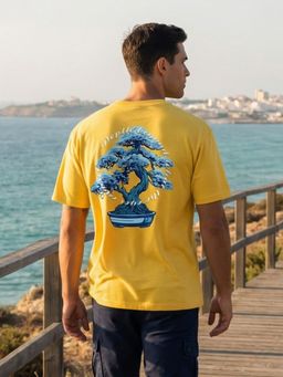 Nobero - Premium Yellow Oversized T-Shirt