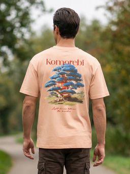 Nobero - Premium Peach Oversized T-Shirt