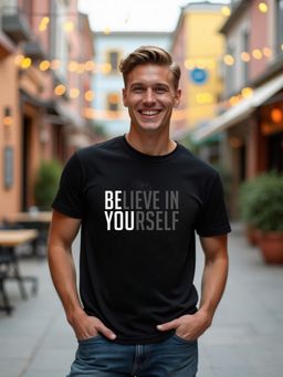 Nobero - Black Regular Fit T-Shirt