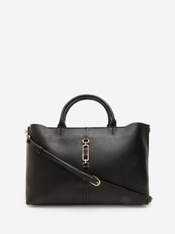 CARPISA ITALIA - Women Giulia Black Handbag with Detachable Strap (M)