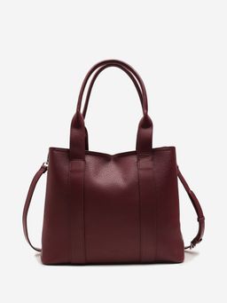 CARPISA ITALIA - Women Edvige Burgundy Tote Bag with Detachable Strap (L)