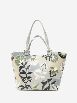 CARPISA ITALIA - Women Mimosa Grey Floral Printed Tote Bag (L)