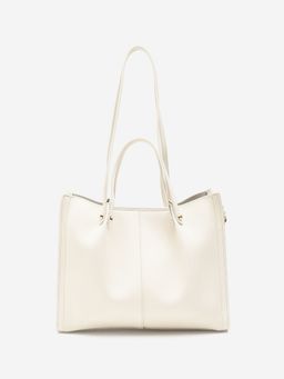 CARPISA ITALIA - Women Aster White Solid Tote Bag (L)