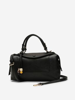 CARPISA ITALIA - Women Giada Black Handbag with Detachable Strap (L)