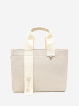CARPISA ITALIA - Women Martina Off White Tote Bag with Detachable Strap (L)