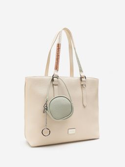 CARPISA ITALIA - Women Lucille Off White Tote Bag with Pouch (L)