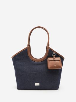 CARPISA ITALIA - Women Marian Navy Blue Tote Bag with Pouch (L)