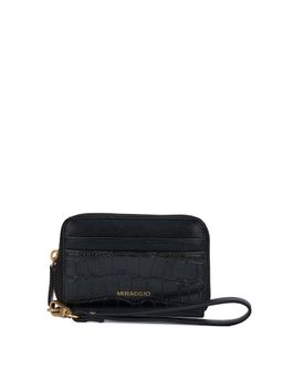MIRAGGIO - Women Ellie Navy Blue Textured Wallet (S)