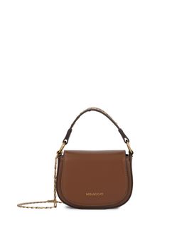 MIRAGGIO - Women Damie Brown Solid Crossbody Sling Bag (S)