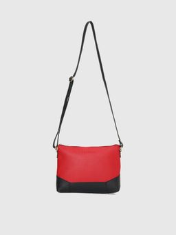 Caprese - Women Cresto Red Colorblock Sling Bag (M)