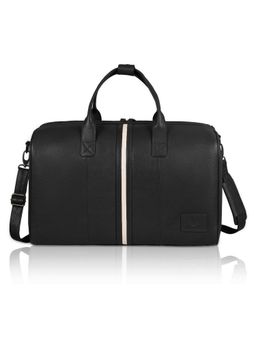 WILDHORN - Men Black Duffel Bag with Detachable Strap (L)
