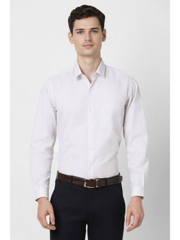 Peter England - Men White Regular Fit Full Sleeves Formal Shirt
