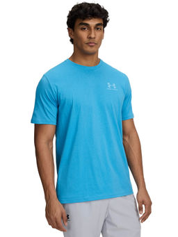 Under Armour - Blue Solid Regular Fit T-shirt