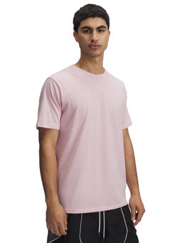 Under Armour - Pink Solid Regular Fit T-shirt