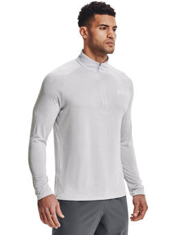 Under Armour - Grey Solid Slim Fit T-shirt