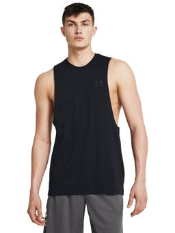 Under Armour - Black Solid Loose Fit Tank