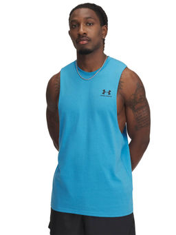 Under Armour - Blue Solid Loose Fit Tank