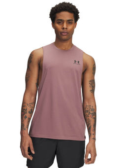 Under Armour - Maroon Solid Loose Fit Tank