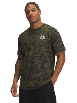 Under Armour - Green Solid Regular Fit T-shirt