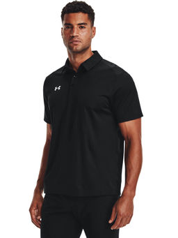 Under Armour - Black Solid Regular Fit Polo T-shirt