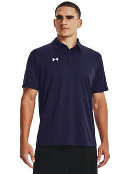 Under Armour - Navy Blue Solid Regular Fit Polo T-shirt