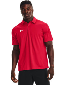Under Armour - Red Solid Regular Fit Polo T-shirt