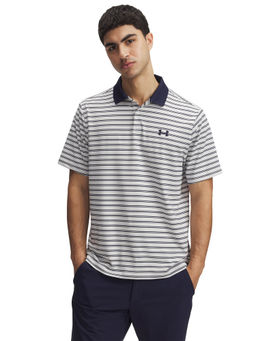 Under Armour - White Stripes Regular Fit Polo T-shirt