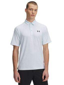 Under Armour - Blue Solid Regular Fit Polo T-shirt