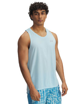 Under Armour - Blue Solid Fitted Fit Tank