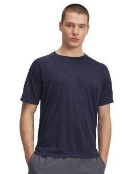 Under Armour - Navy Blue Solid Regular Fit T-shirt