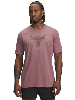 Under Armour - Mauve Solid Regular Fit T-shirt