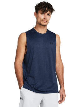 Under Armour - Navy Blue Solid Loose Fit Tank