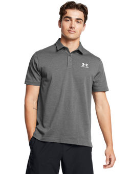 Under Armour - Grey Solid Regular Fit Polo T-shirt