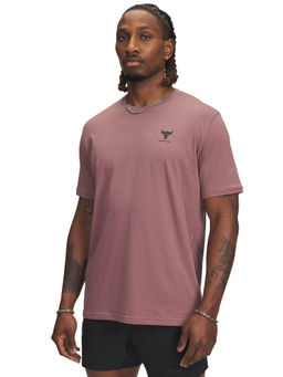 Under Armour - Mauve Solid Regular Fit T-shirt