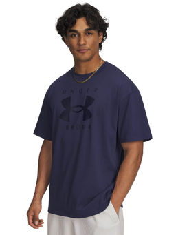 Under Armour - Navy Blue Solid Regular Fit T-shirt